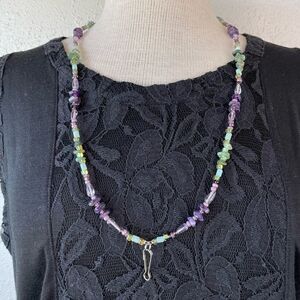 Colorful Beaded and Stone Lanyard EUC